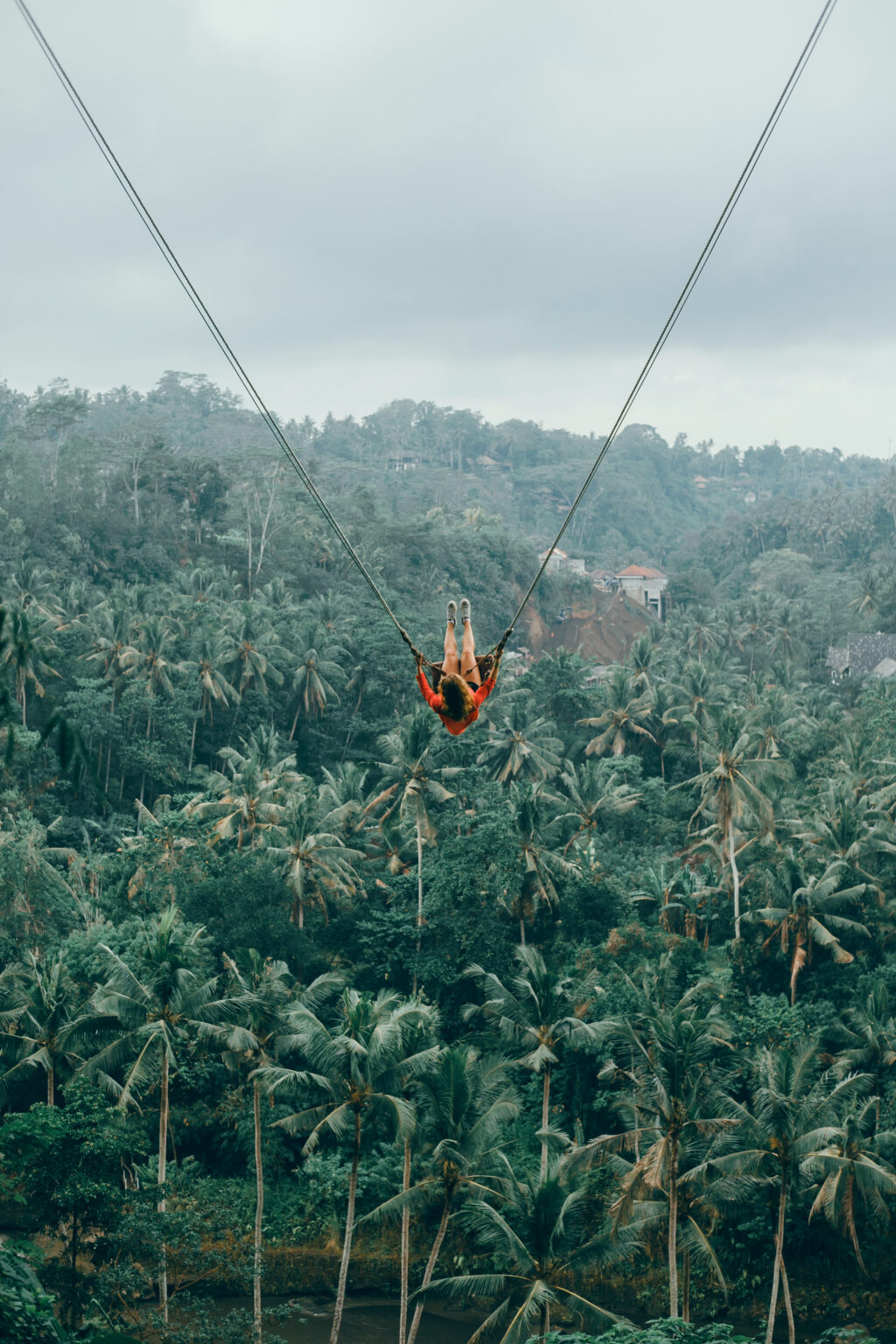 woman on swing