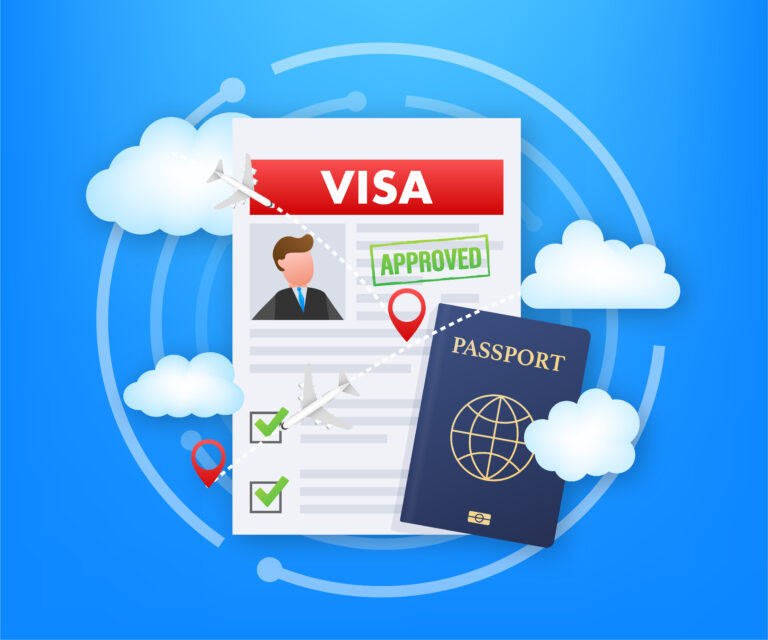 Visa application. Travel approval. Immigration visa